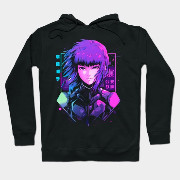 Major Motoko Hoodie by NeonOverdrive